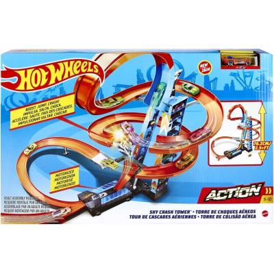 Hot Wheels Action - Wolkenkrabber Crash Speelset