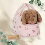 Knuffelhond Jackie in Tas - Little Dutch