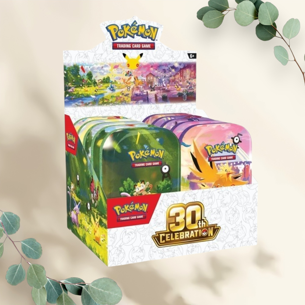 30th Celebration Mini Tin Display - Pokémon