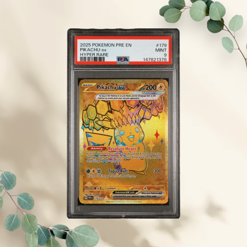 Pikachu EX 2025 Prismatic Evolutions #179 PSA 9 - Pokémon
