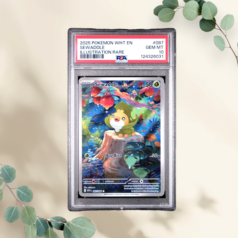 Sewaddle 2025 White Flare #087 PSA 10 - Pokémon