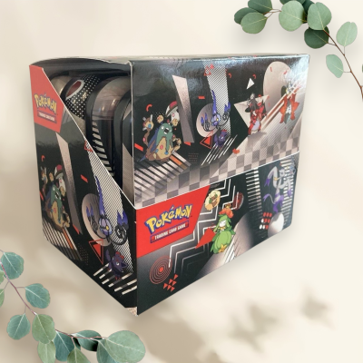 Scarlet & Violet Black Bolt & White Flare Mini Tin Display - Pokémon Scarlet & Violet Black Bolt & White Flare Mini Tin Display - Pokémon
