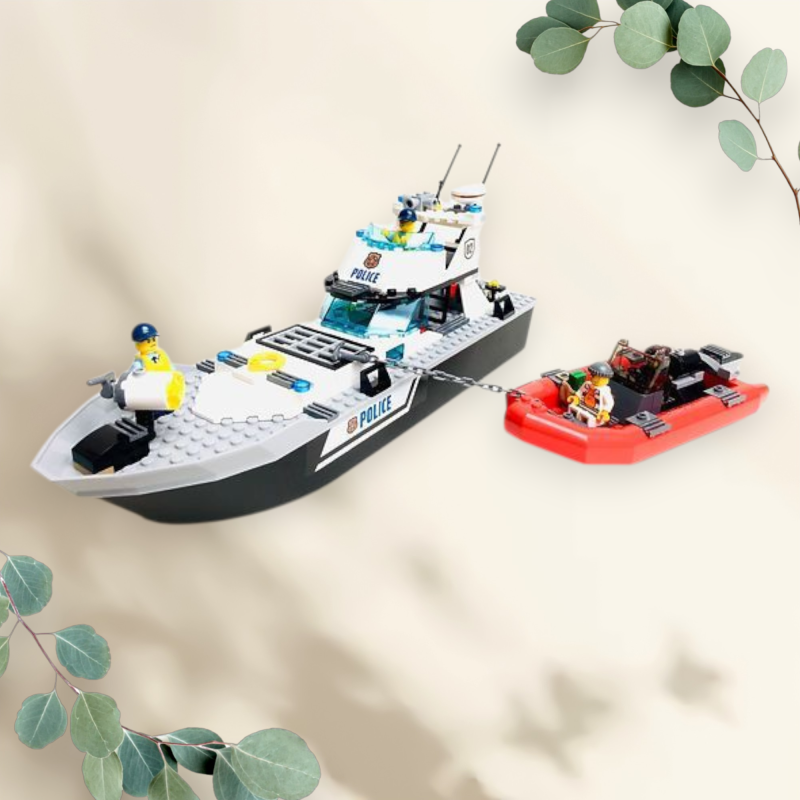 Huur - Lego 60129 Politie Patrouilleboot