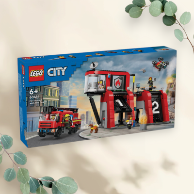 LEGO City Brandweerkazerne en brandweerauto - 60414