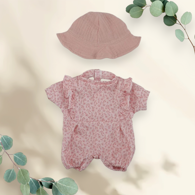 Babypop kleertjes Pink Floral - Little Dutch