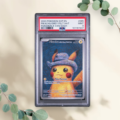 Pikachu Grey Felt Hat PSA 9 - Pokémon