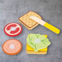 Small Foot - Houten Speeleten Sandwich met Bestek, 7dlg